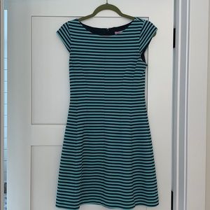 Lilly Pulitzer Briella Navy/Aqua Striped Dress